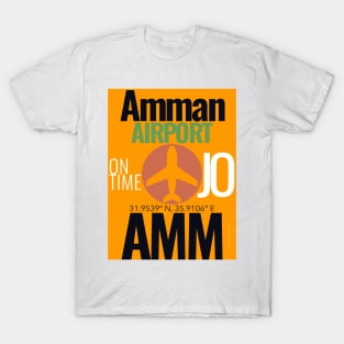 AMM airport code green dot T-Shirt